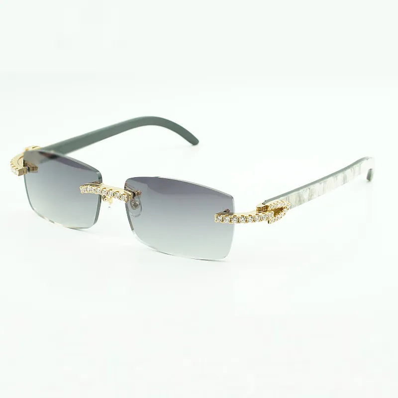 Iced Out White Buffs - Red Lens