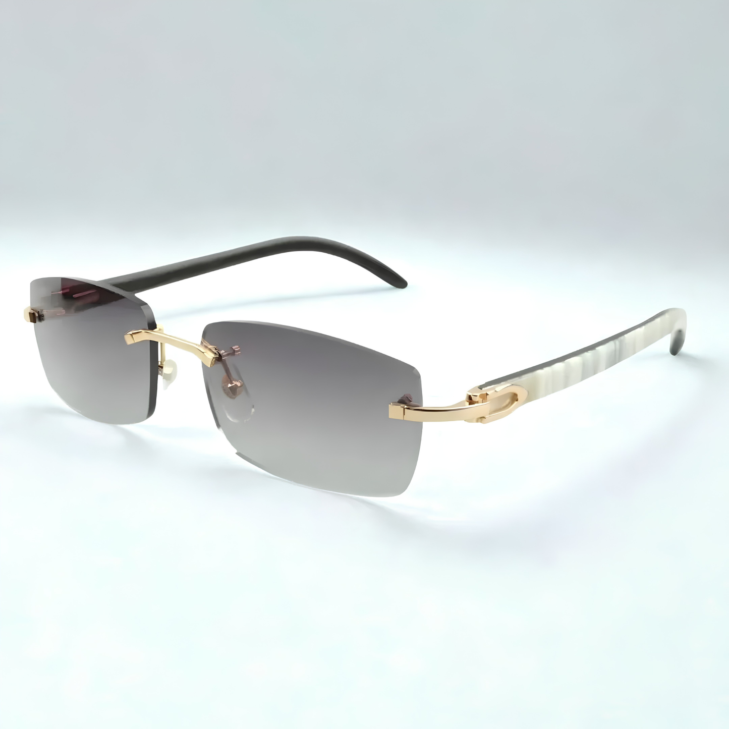 White Buffs Silver Lens - Dolla Shades