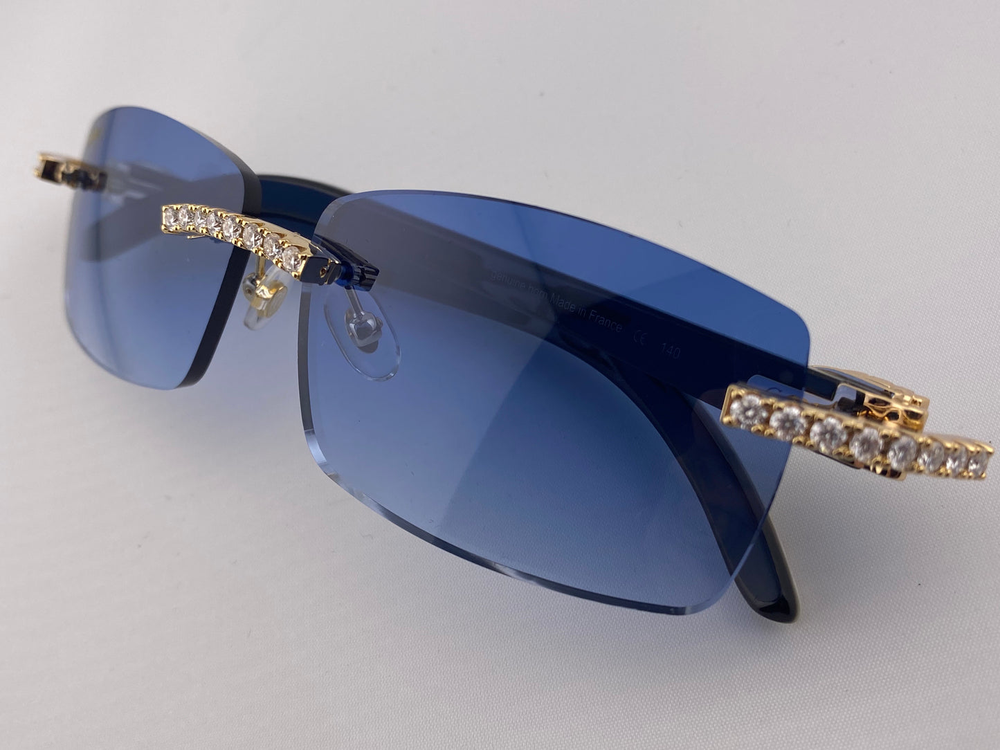 Moissanite White Buffs - Blue Lens