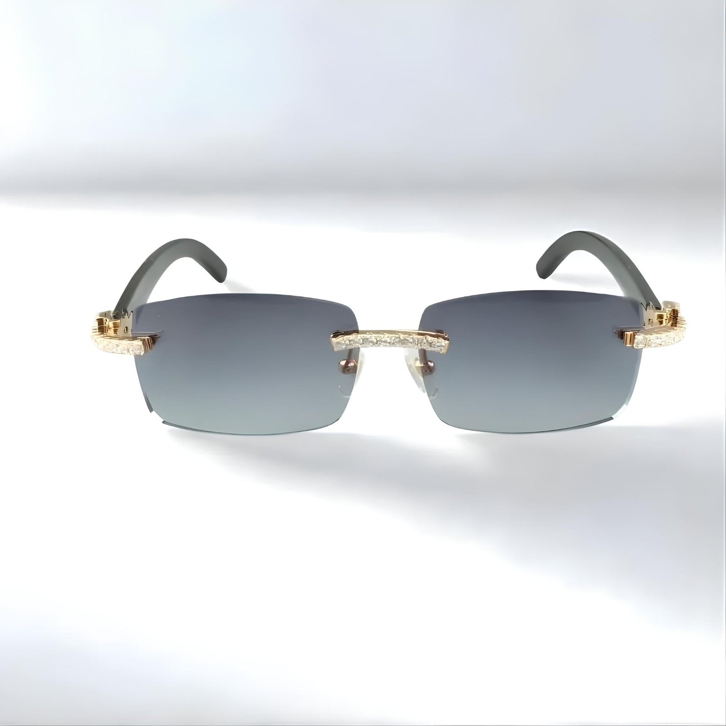 CZ White Buffs Silver Lens - Dolla Shades