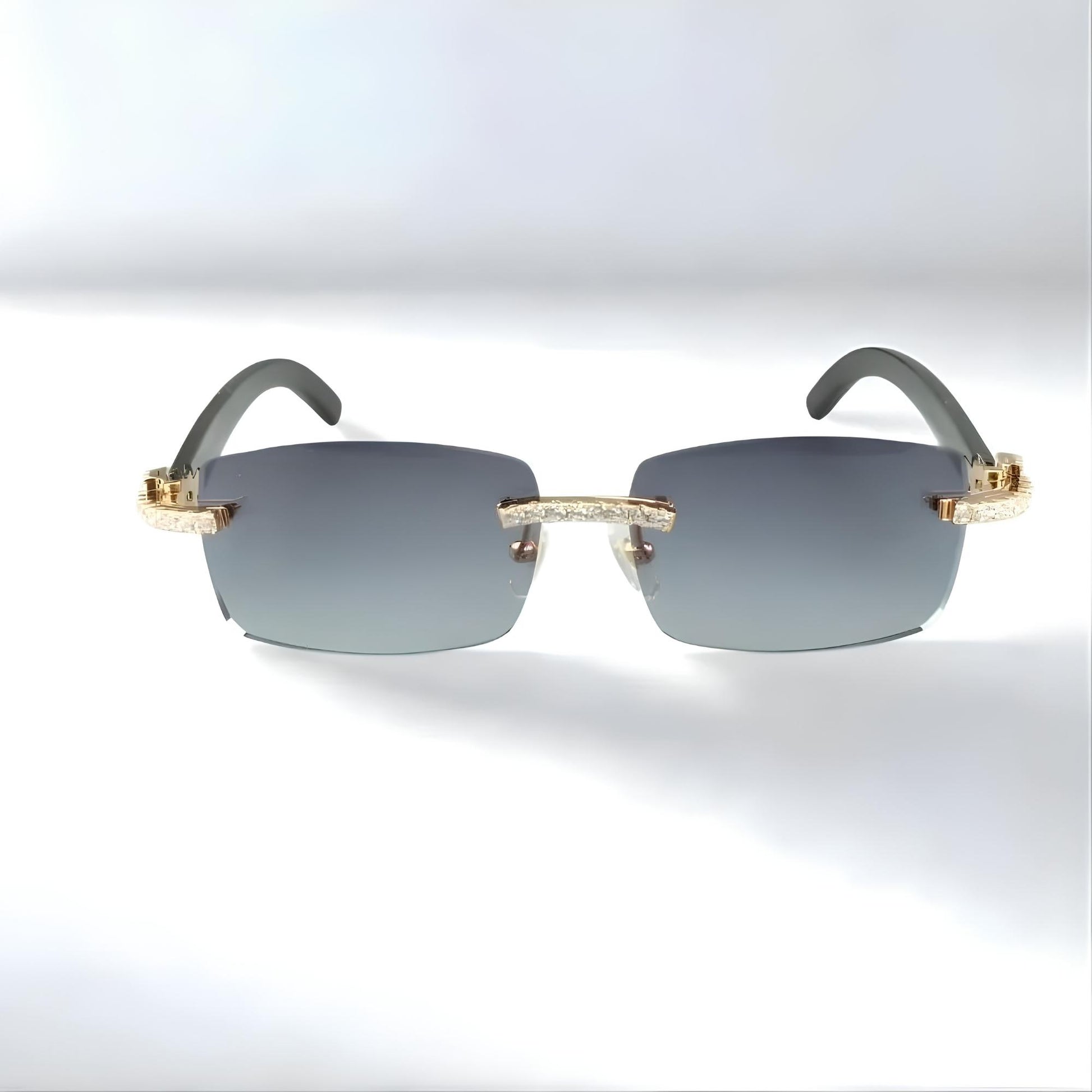 CZ White Buffs Silver Lens - Dolla Shades