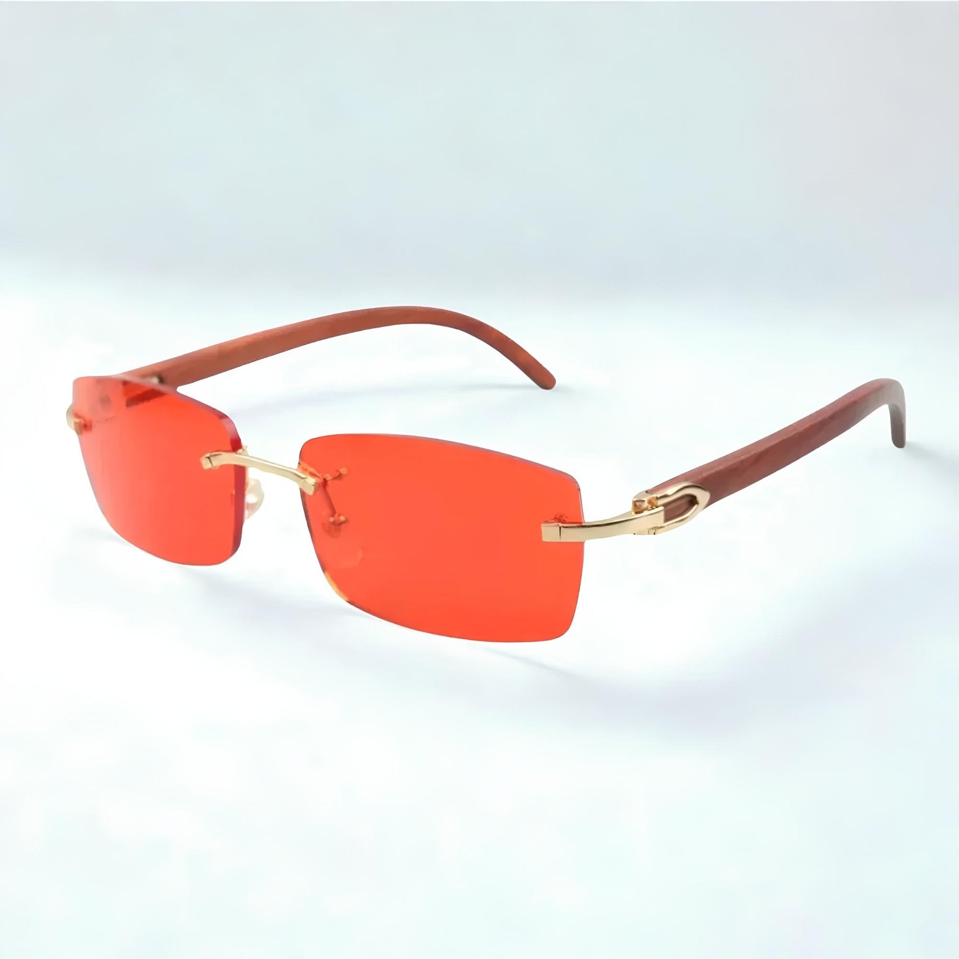 Wooden Frames - Blue Lens - Dolla Shades