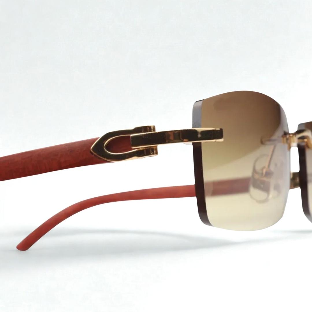 Wooden Frames - Brown Lens - Dolla Shades