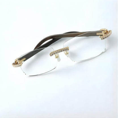 CZ White Buffs Clear Lens - Dolla Shades