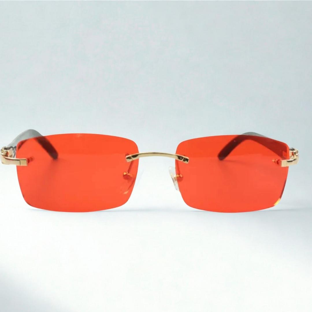 Black Buffs Red Lens - Dolla Shades