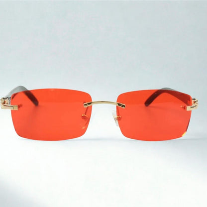 Black Buffs Red Lens - Dolla Shades