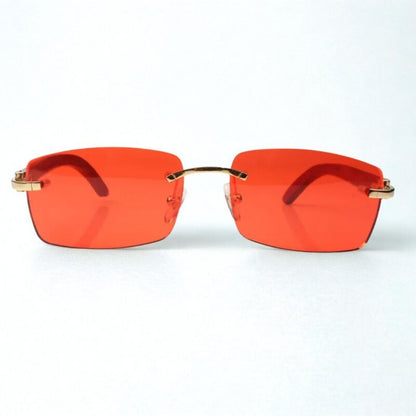 Wooden Frames - Red Lens
