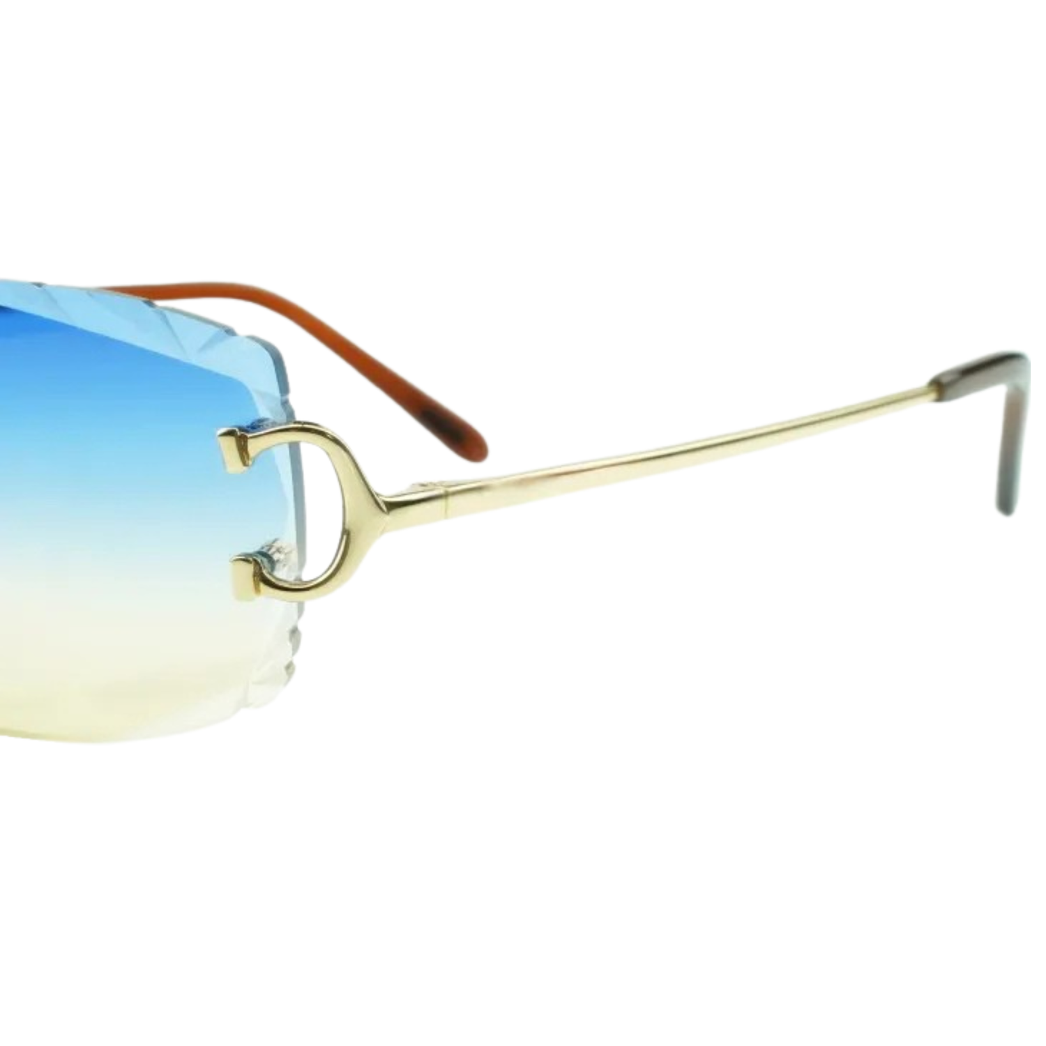 C Wires - Diamond Cut Two Tone Blue Lens - Dolla Shades