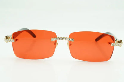 Iced Out White Buffs - Red Lens