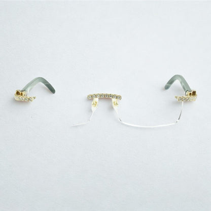 Iced Out Black Buffs Clear Lens - Dolla Shades