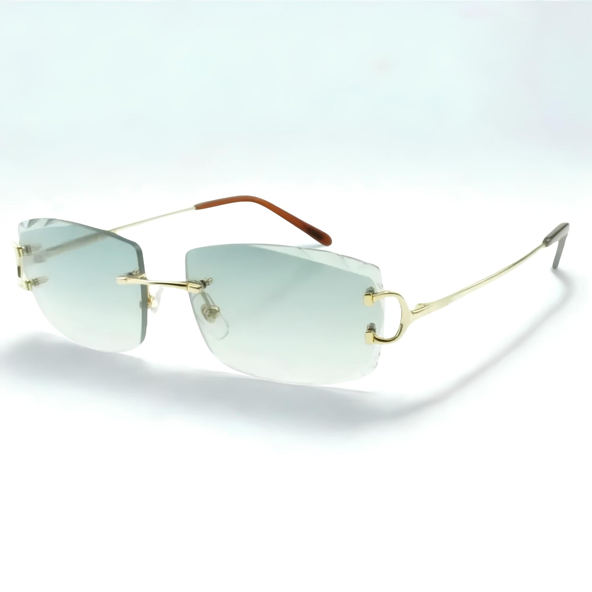 C Wires - Diamond Cut Two Tone Blue Lens - Dolla Shades