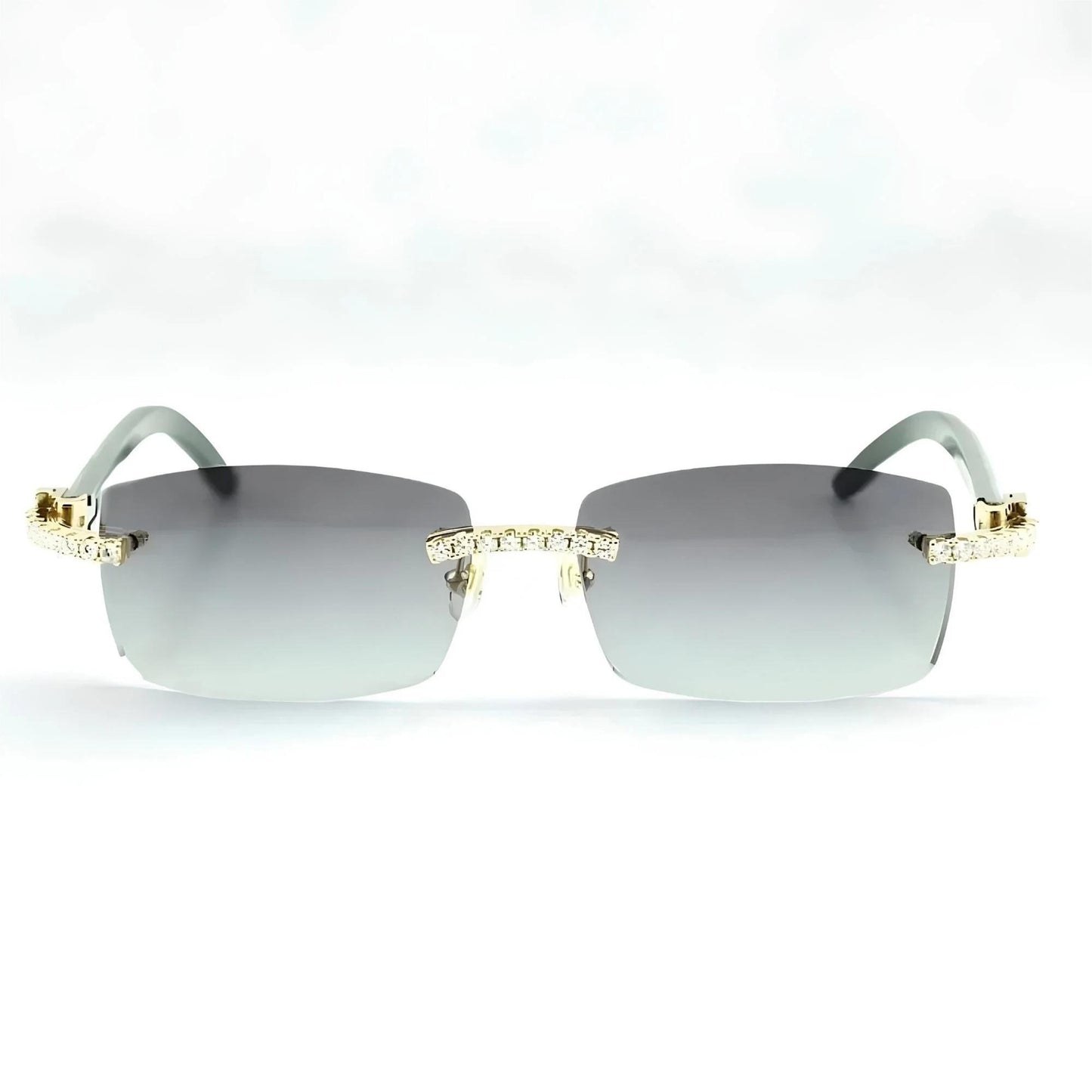 Iced Out White Buffs Silver Lens