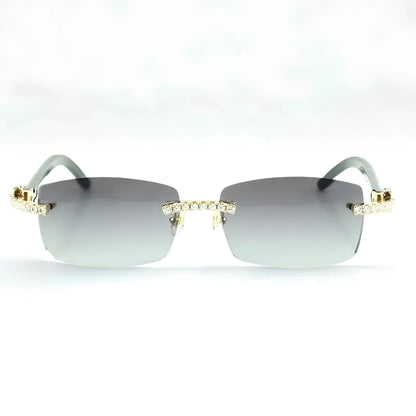 Iced Out White Buffs Silver Lens