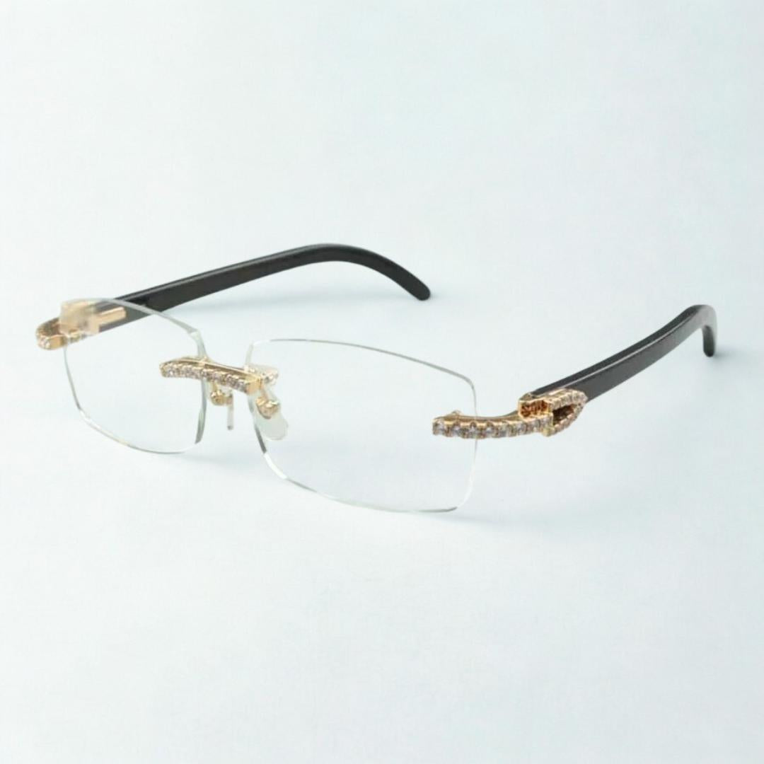 CZ Black Buffs Clear Lens - Dolla Shades