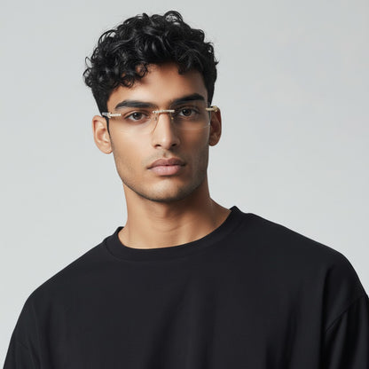 CZ Black Buffs Clear Lens - Dolla Shades