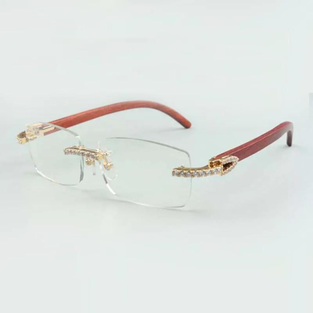 CZ Wooden Frames Clear Lens - Dolla Shades