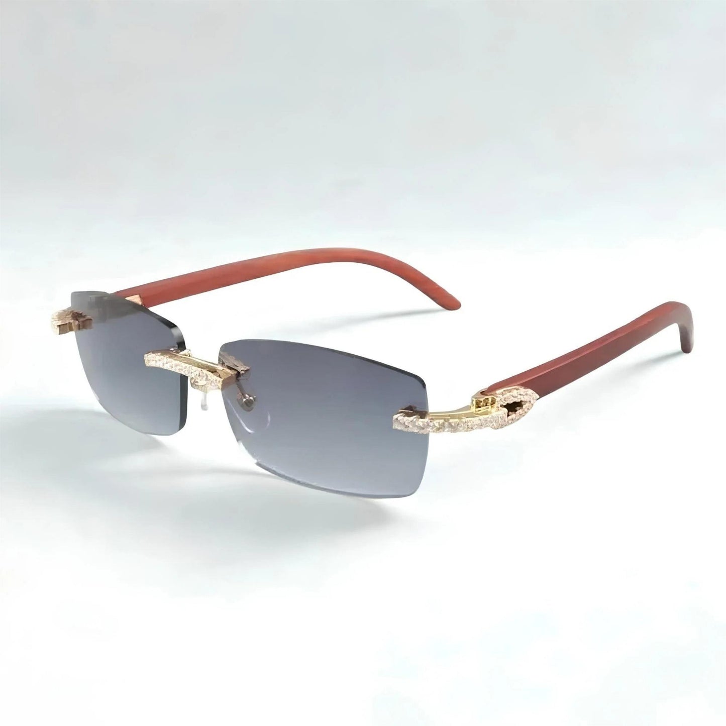 CZ Wooden Frames Clear Lens - Dolla Shades