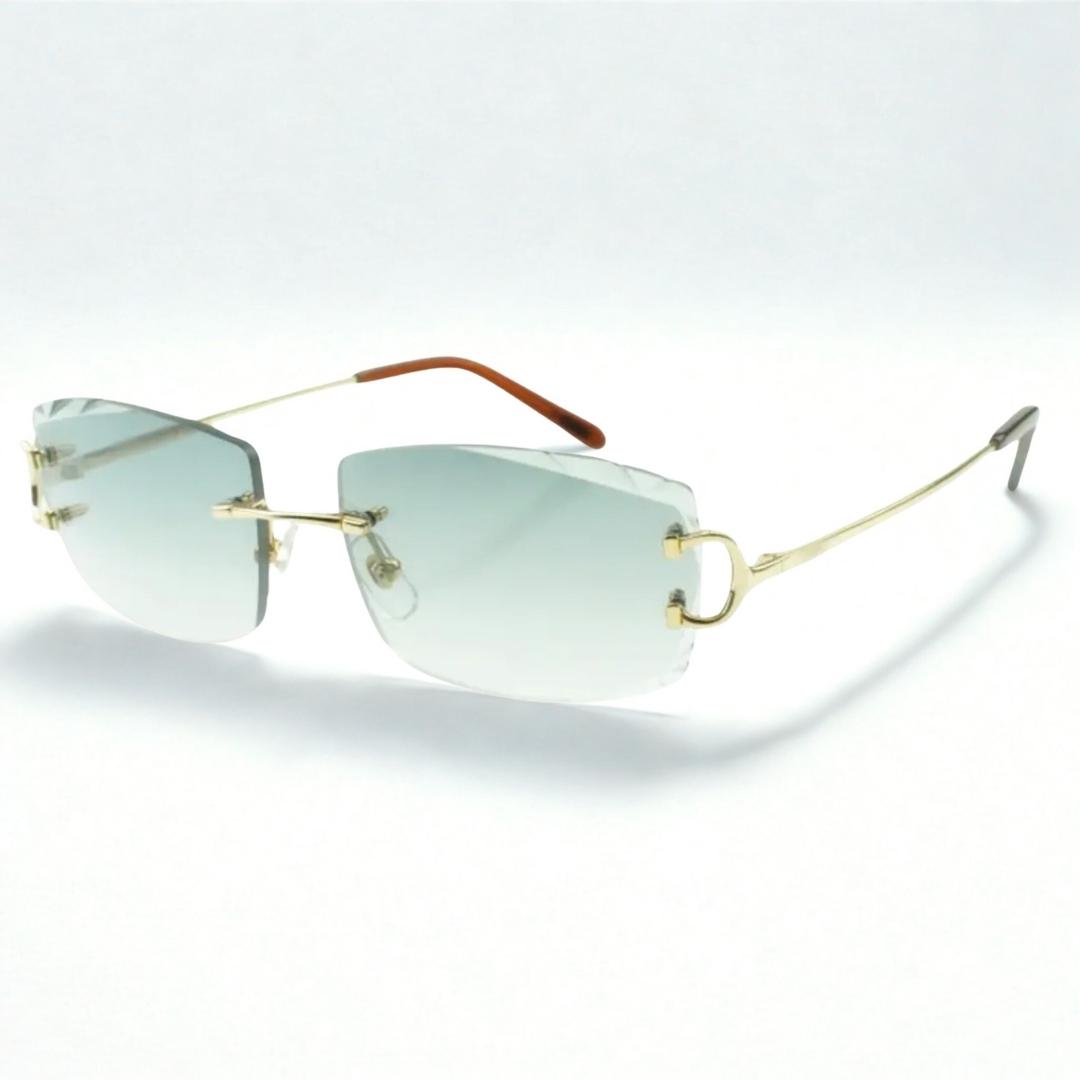 C Wires - Diamond Cut Two Tone Blue Lens - Dolla Shades
