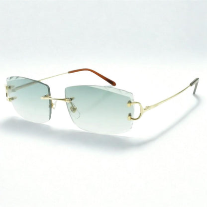 C Wires - Diamond Cut Two Tone Blue Lens - Dolla Shades