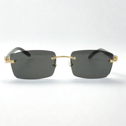 White Buffs Black Lens - Dolla Shades