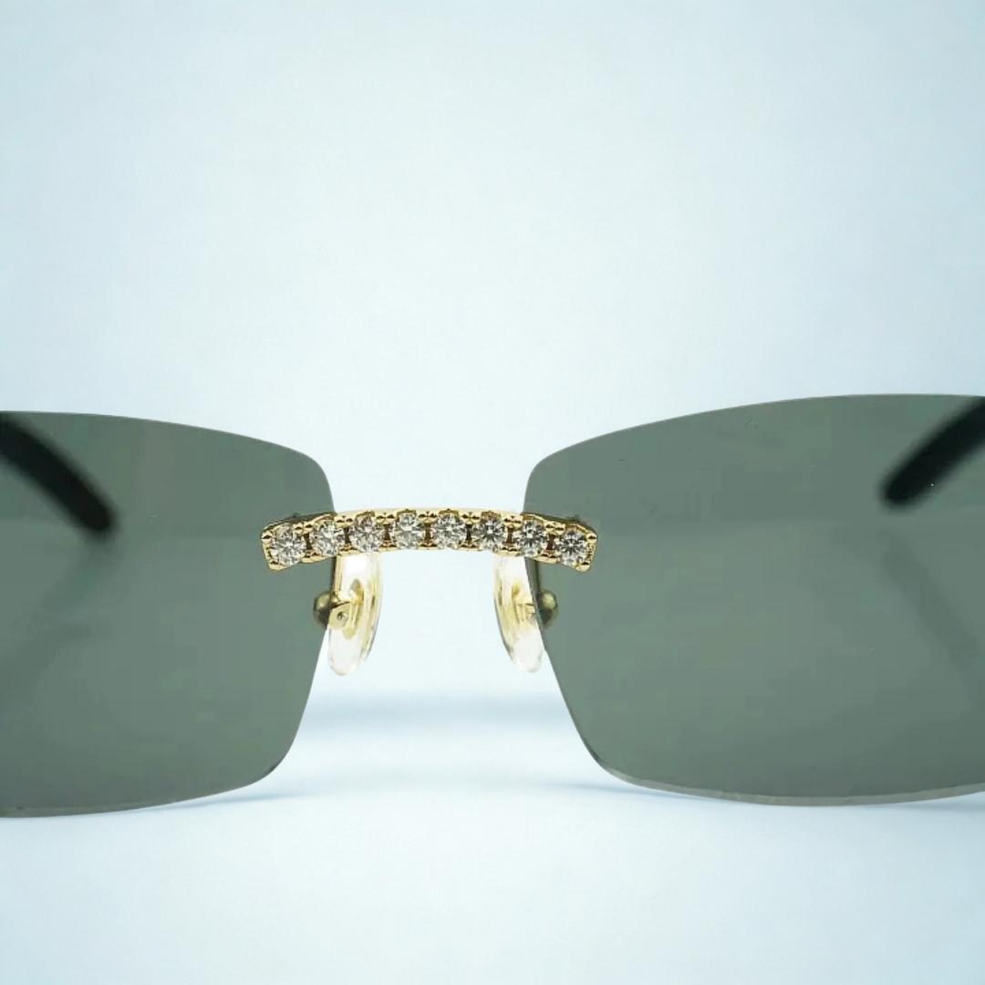 Iced Out White Buffs Black Lens