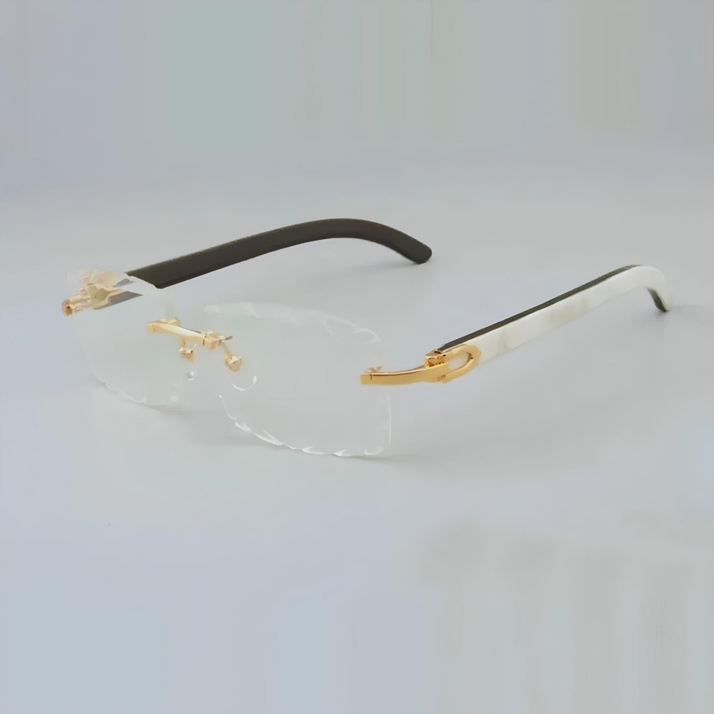 White Buffs Clear Diamond Cut - Dolla Shades