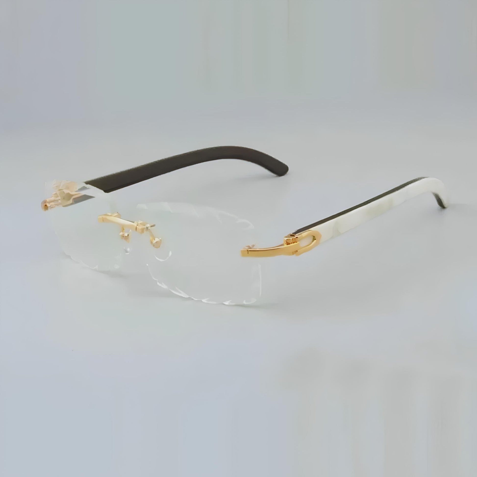 White Buffs Clear Diamond Cut - Dolla Shades