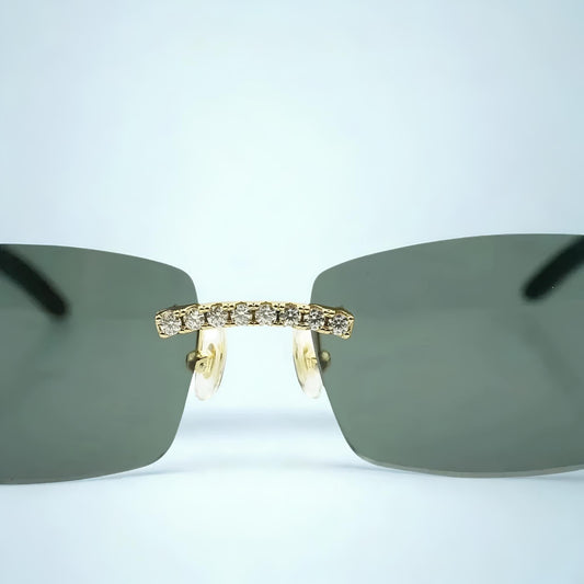 Iced Out White Buffs Black Lens