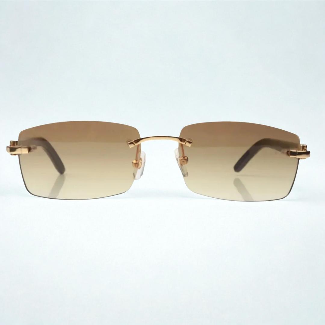 White Buffs Brown Lens