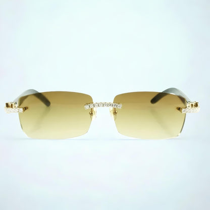 Iced Out White Buffs Brown Lens
