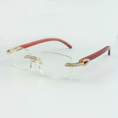 CZ Wooden Frames Blue Lens - Dolla Shades