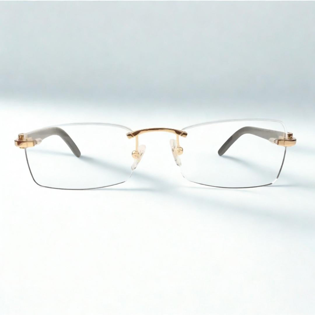 White Buffs Clear Lens