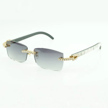 Iced Out White Buffs - Red Lens