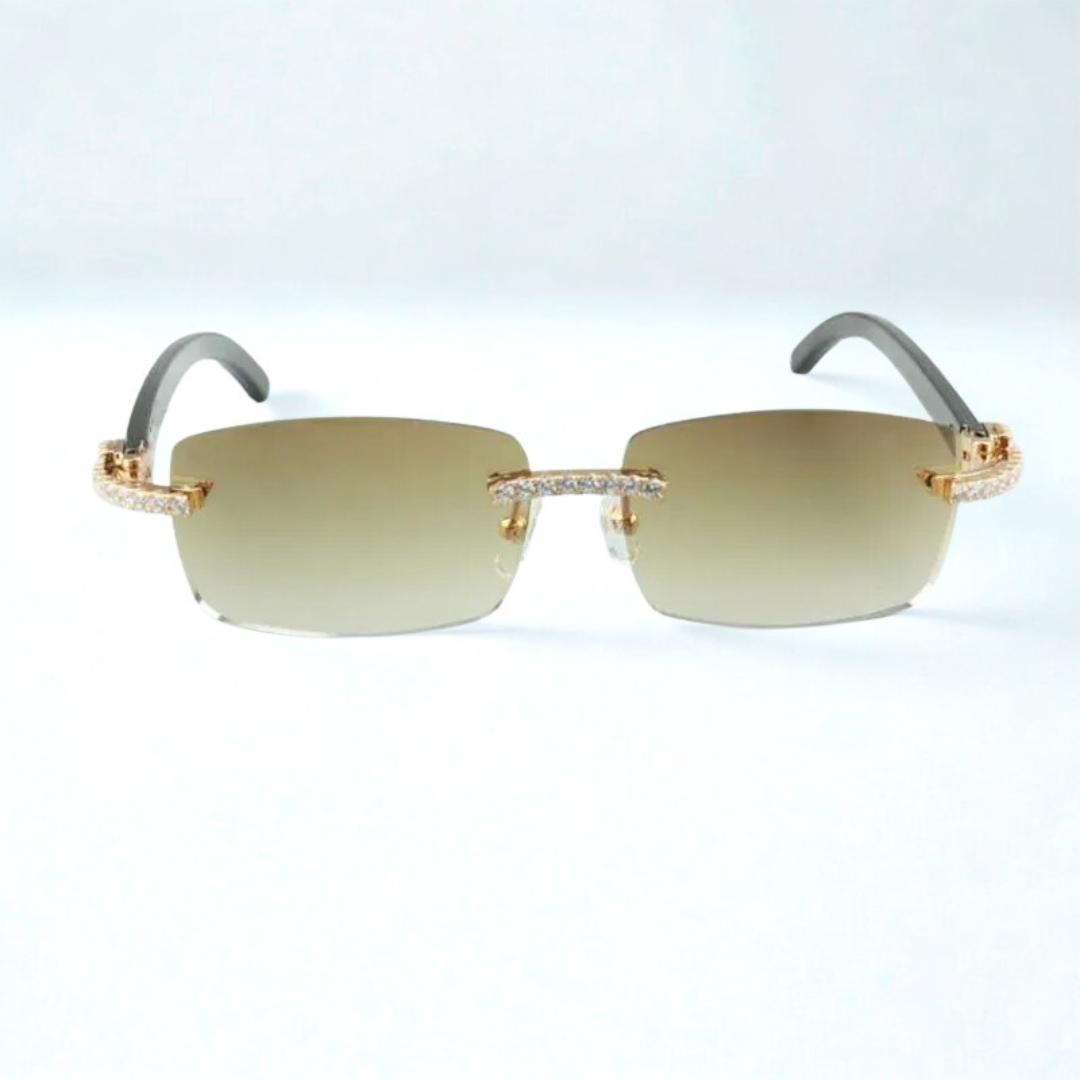 CZ Black Buffs Clear Lens - Dolla Shades