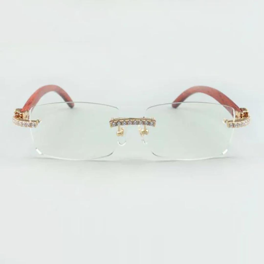 CZ Wooden Frames Clear Lens - Dolla Shades