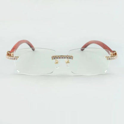 CZ Wooden Frames Clear Lens - Dolla Shades