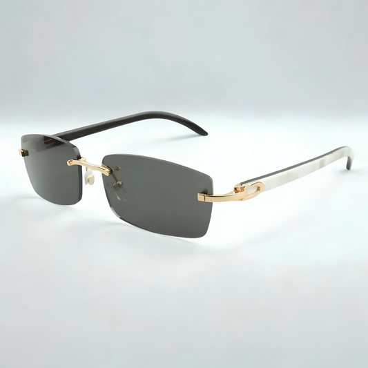 White Buffs Silver Lens - Dolla Shades
