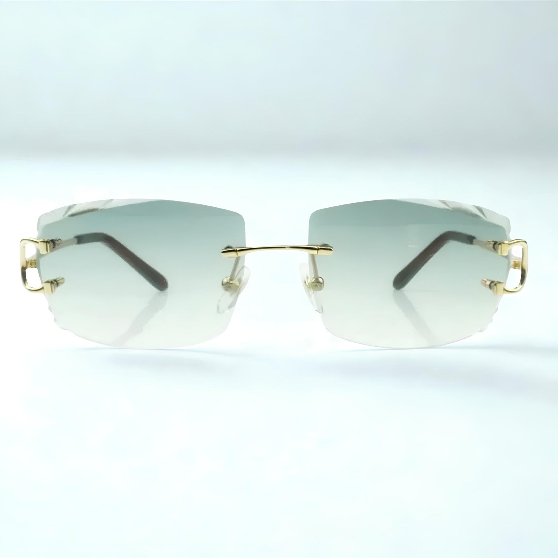 C Wires - Diamond Cut Green Lens - Dolla Shades