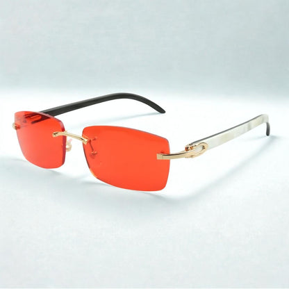 White Buffs Brown Lens