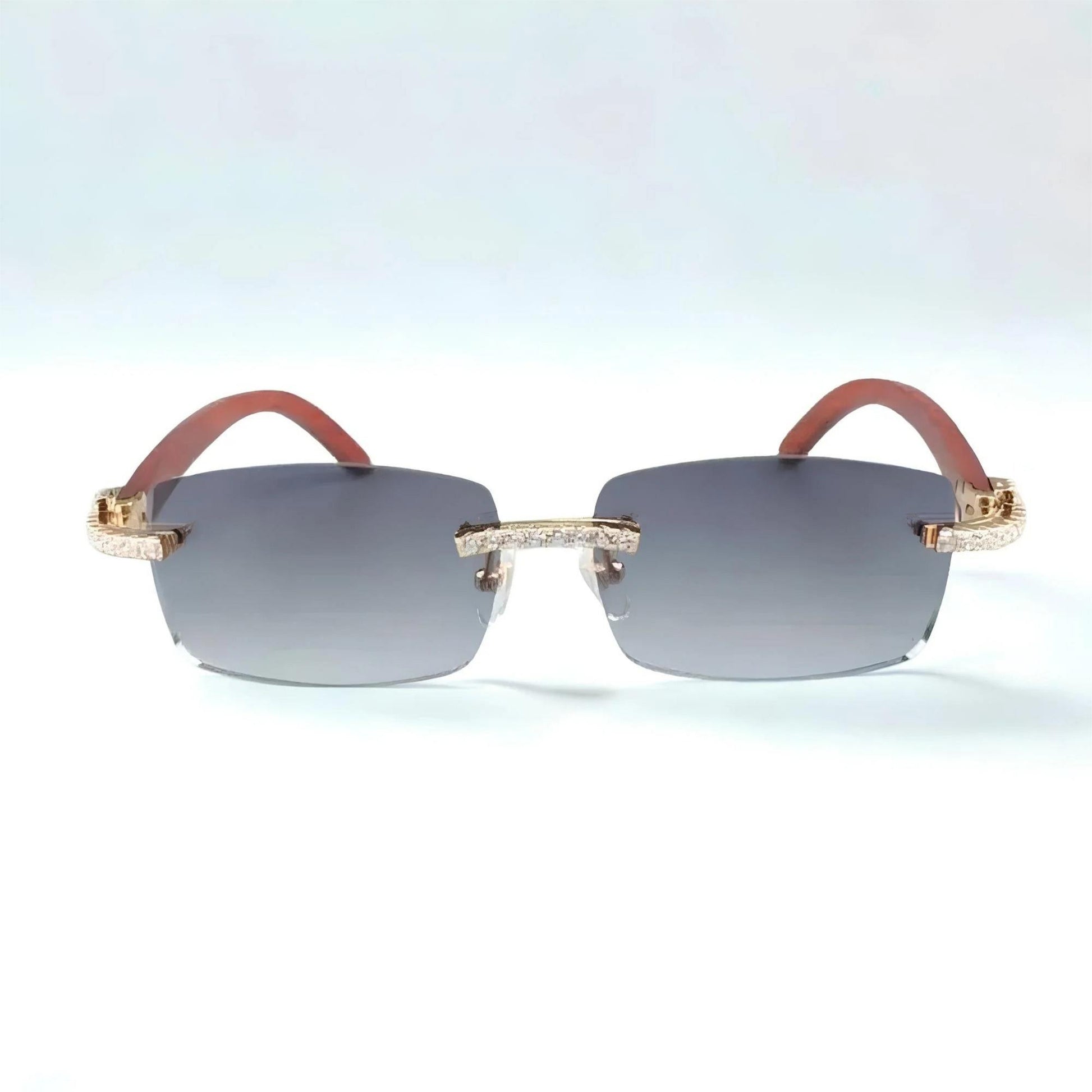 CZ Wooden Frames Silver Lens - Dolla Shades