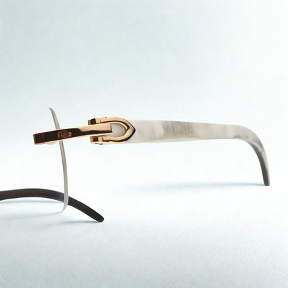 White Buffs Clear Lens