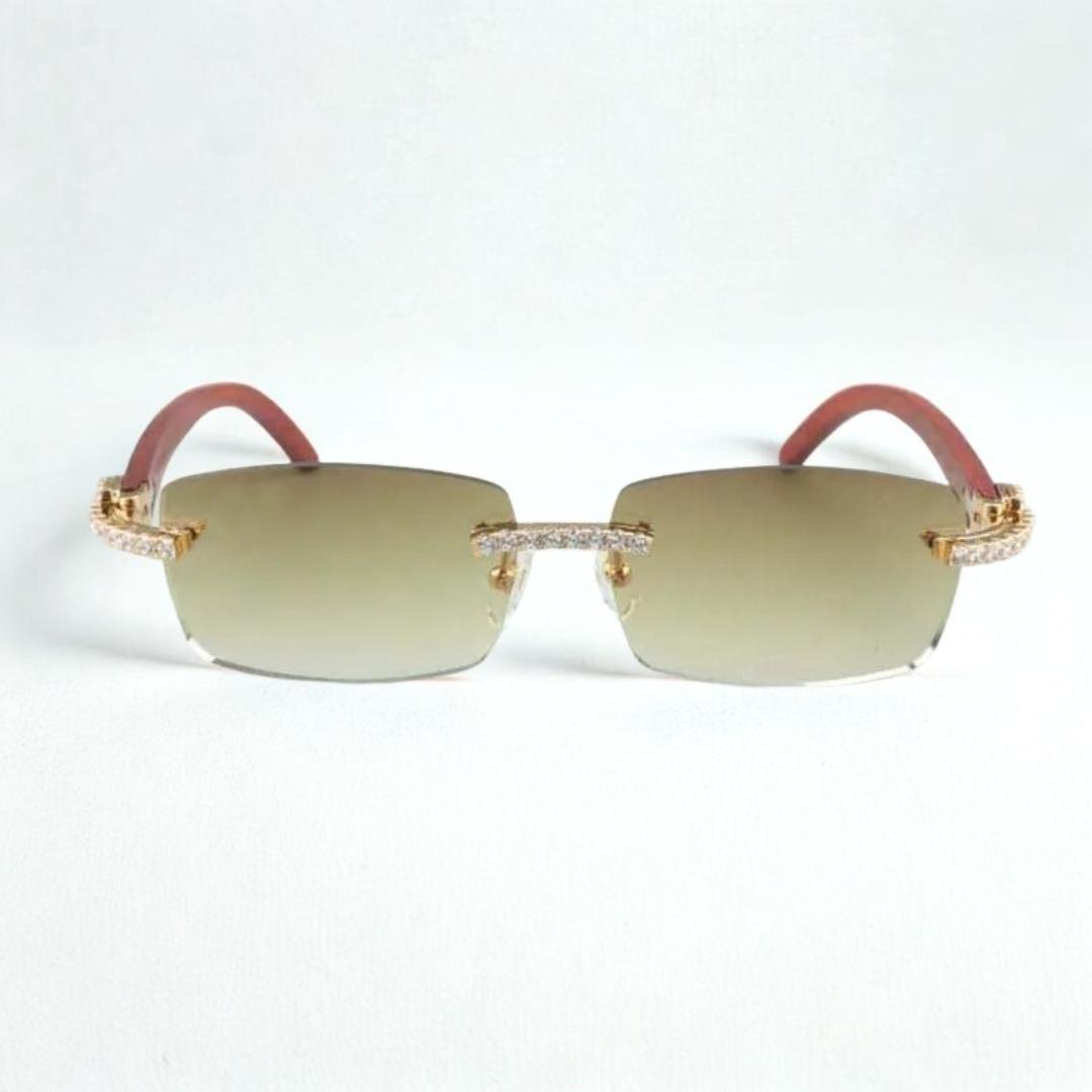 CZ Wooden Frames Clear Lens - Dolla Shades