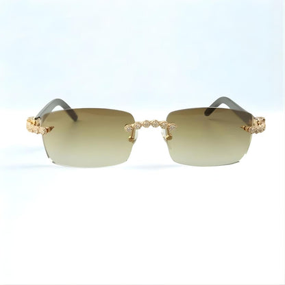Bouquet White Buffs Brown Lens - Dolla Shades