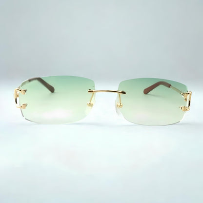 C Wires - Green Lens - Dolla Shades