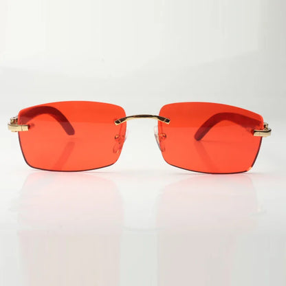 Wooden Frames - Red Lens