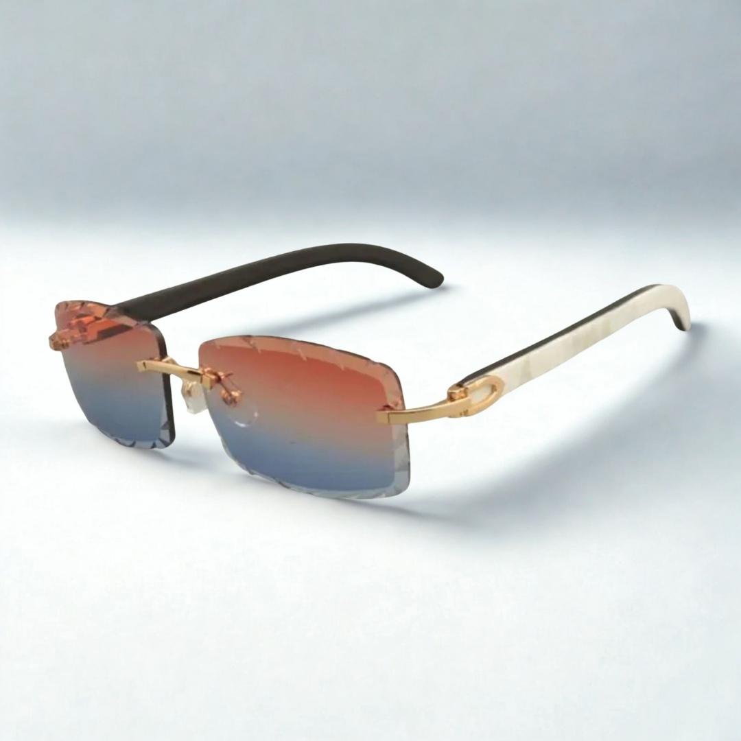 White Buffs Clear Diamond Cut - Dolla Shades