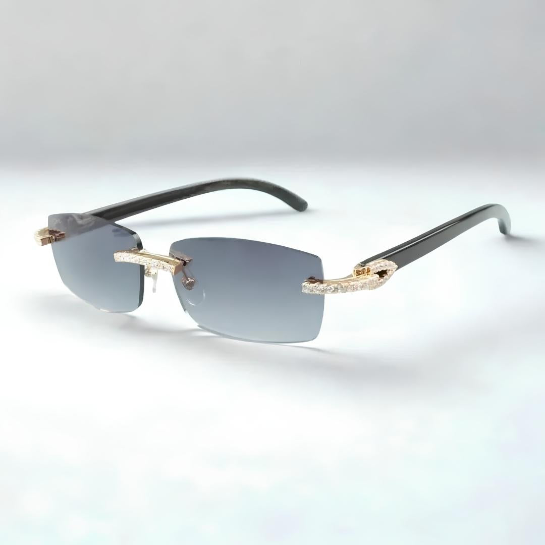 CZ Black Buffs Clear Lens - Dolla Shades