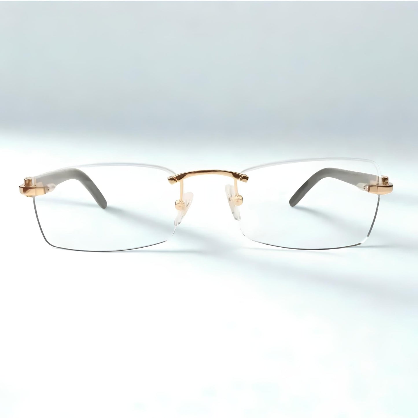 White Buffs Clear Lens - Dolla Shades