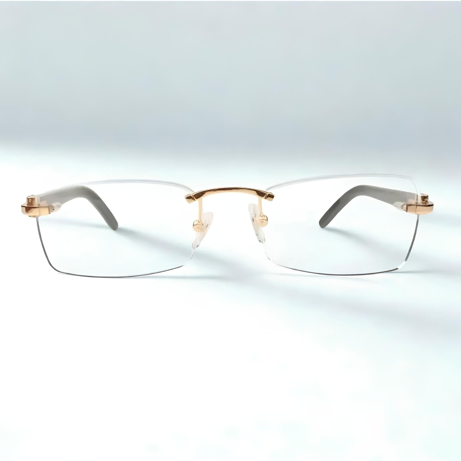 White Buffs Clear Lens - Dolla Shades
