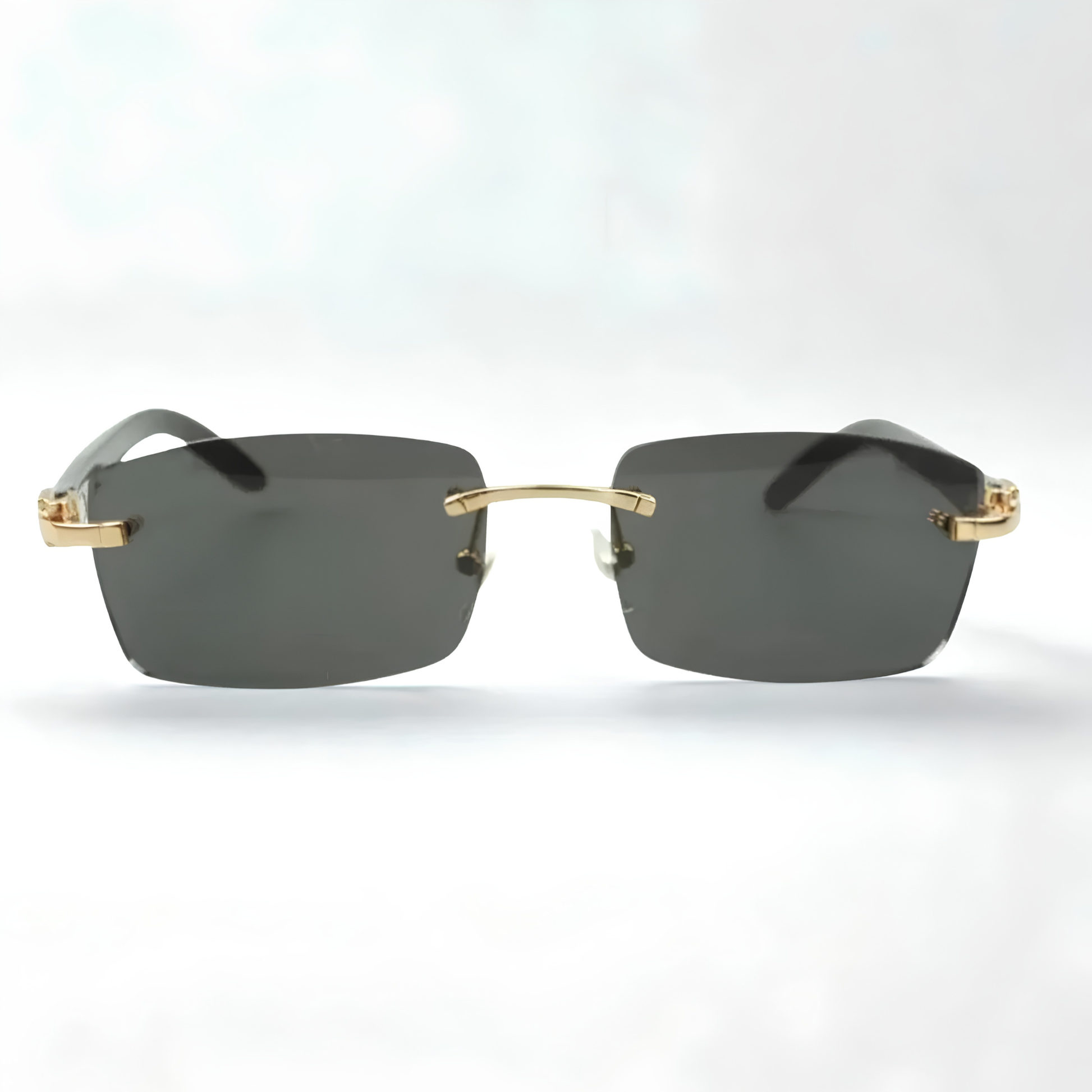 White Buffs Black Lens - Dolla Shades